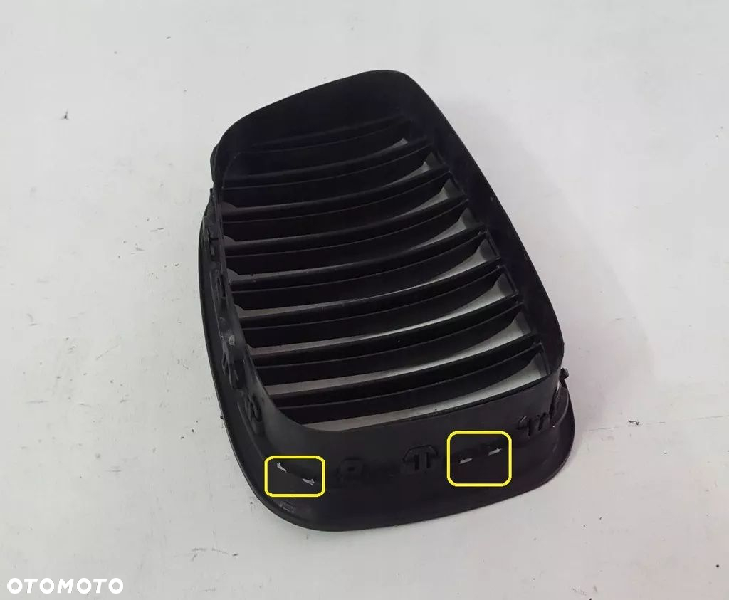 Nerka Grill Atrapa BMW F07 GT lewa SHADOW / BLACK - 3