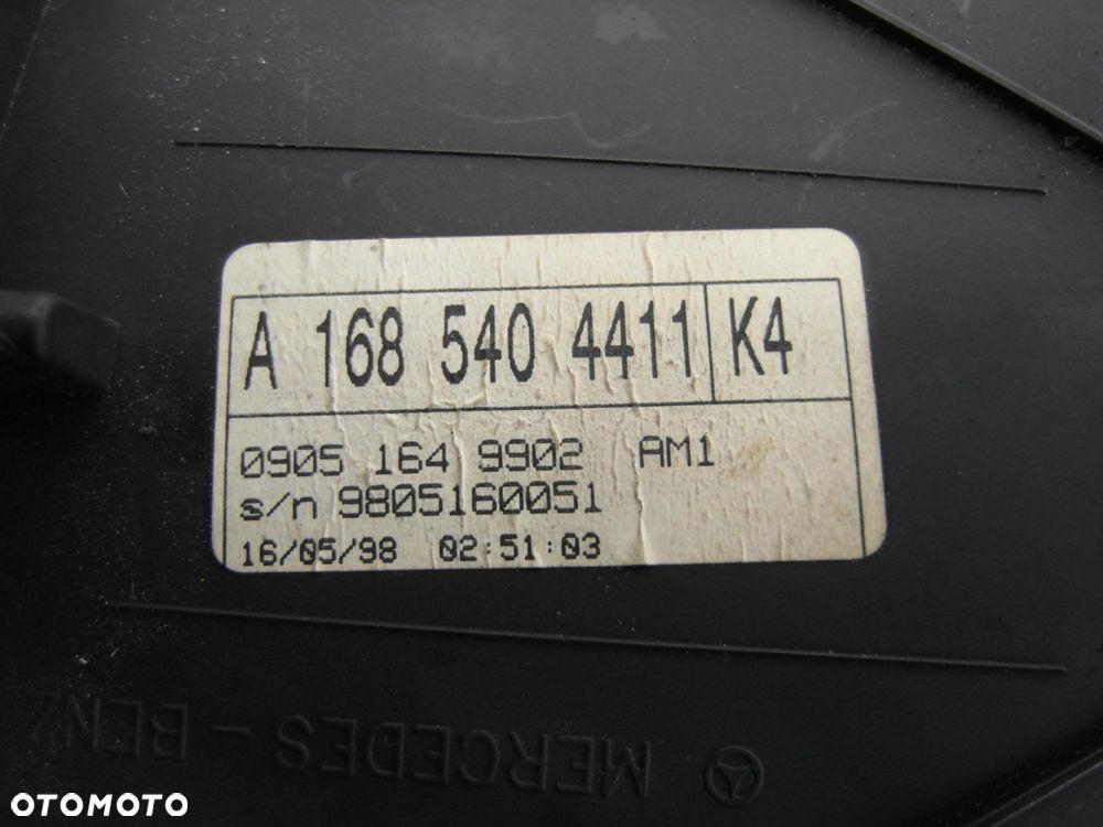 LICZNIK MERCEDES W168 1.6 A1685404411 - 7