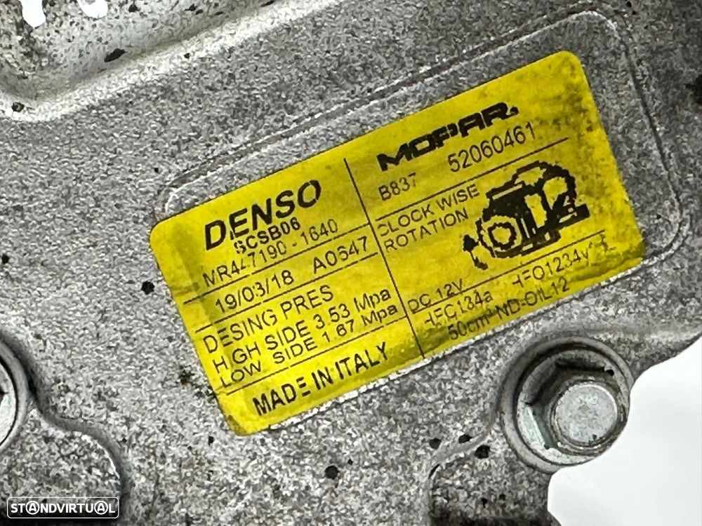 Compressor Ar Condicionado - Fiat 500 (2018) - 6