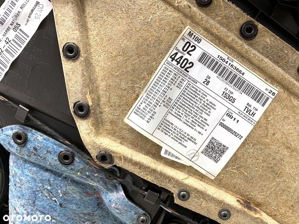 FOTELE KANAPA BOCZKI TUNEL KOMPLET  VW PASSAT B8 Variant (3G5, CB5) 2014 - 2022 2.0 TDI 110 kW [150 - 29
