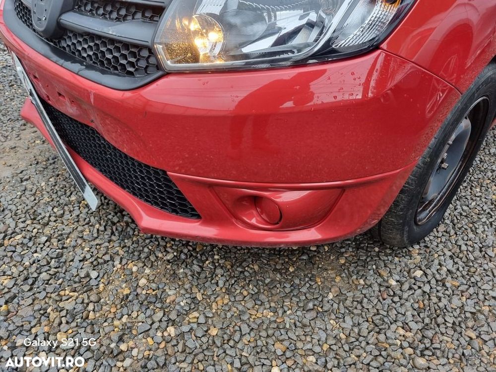 Bara fata Dacia Sandero 2 2012 - 2016 Rouge de Feu TEB76 (1403) model fara spalatoare far - 2