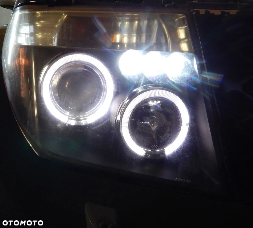 Lampa reflektor przód komplet Nissan Navara D40 Pathfinder R51 05-12 Shadow Line Łuków części - 9
