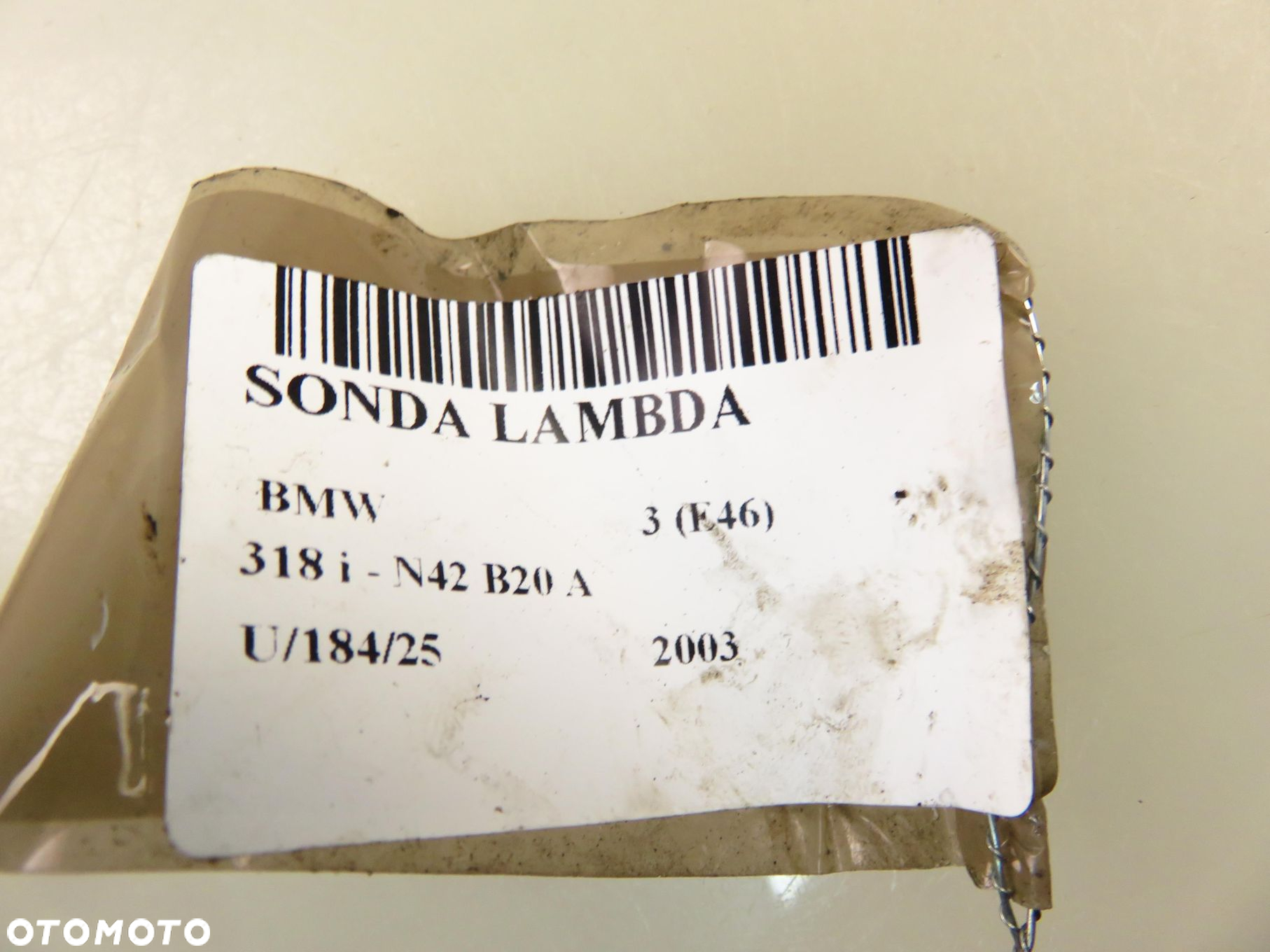 SONDA LAMBDA BMW 3 (E46) 318 i 136 - N42 B20 A 0258007142 7512975 - 9