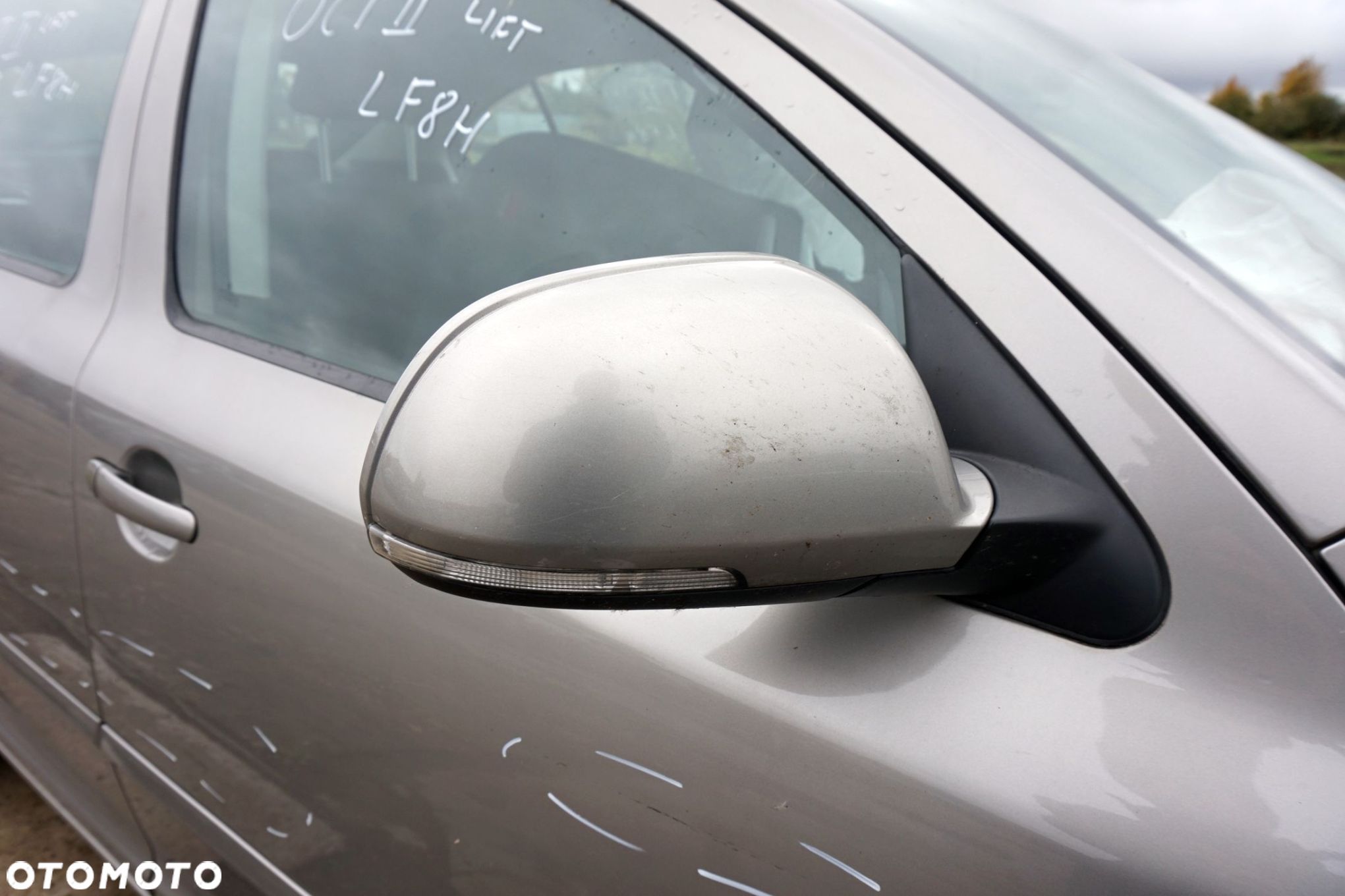 LUSTERKO ELEKTRYCZNE PRAWE OCTAVIA II LIFT LF8H BEŻOWY SKODA 2008-2013 - 1