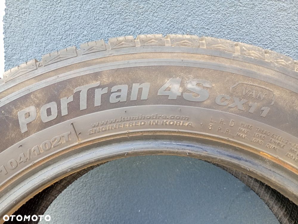 2x opona wielosezonowa kumho portran 4s cx11 195/65r16c 104/102T 6.6mm 2023r - 12