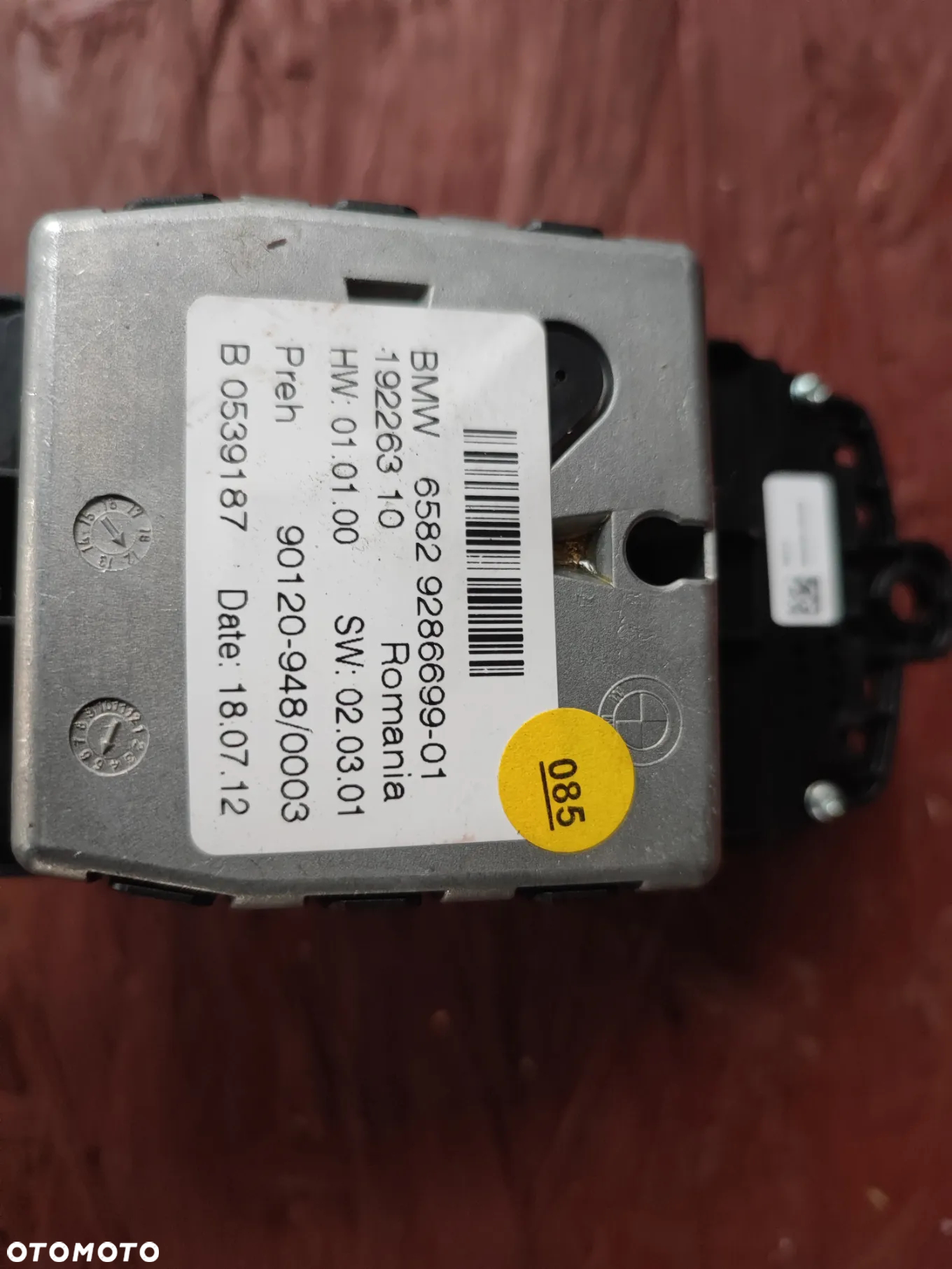 BMW F01 / F02 / F07 / F10 / F11 / F20 / F22 / F25 / F30 / F45 ORYGINALNY KONTROLER NAWIGACJI / POKRĘTŁO IDRIVE / O NR. 65 82 9 286 699 OEM W BDB STANIE - 6