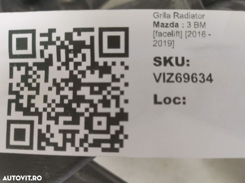 Grila Radiator Mazda 3 BM [facelift] 2016 2017 2018 2019 Originala In - 8