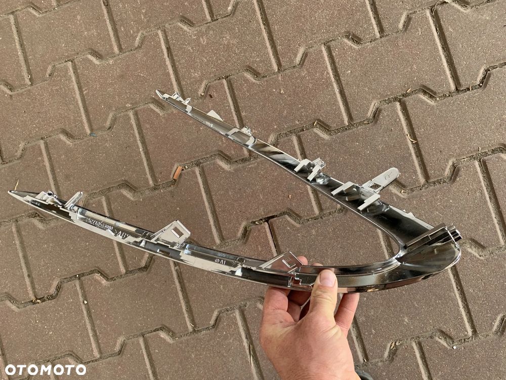 TOYOTA CAMRY VIII LIFT 2021- RAMKA LISTWA NAKŁADKA LEWA PRAWA PRZEDNIA PRZÓD W ZDERZAK ZDERZAKA PRZEDNIEGO LISTEWKA CHROM - 6