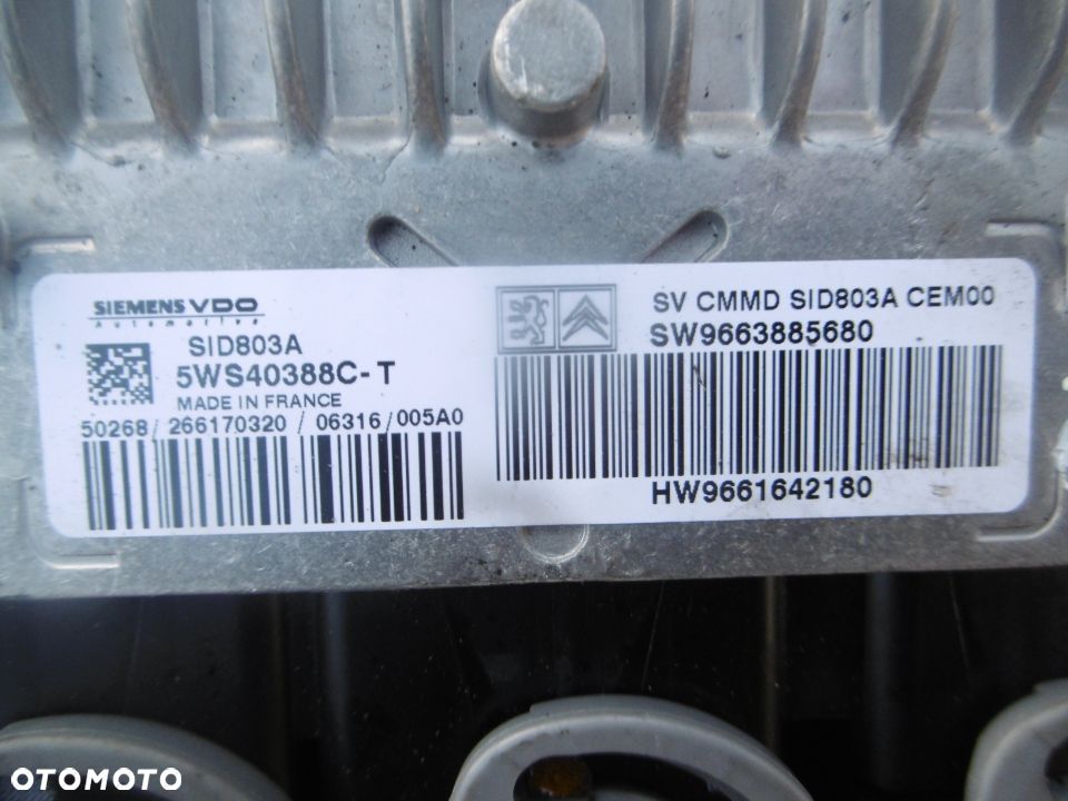 STEROWNIK KOMPUTER CITROEN C5 2,0HDI 5WS40388CT - 2