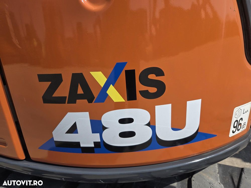 Hitachi ZX48U-6, 2023, 2.658t, 5 TONE, CUPLA RAPIDA+3 CUPE NOI, inst picon pe brate, lama nivelare, ad sapare 4m, ridica 3t, latime 2m, antifurt, aer cond, produs in JAPONIA, posibilitate leasing 4 ani, PROMOTIE 39.500 EUR+tva - 19