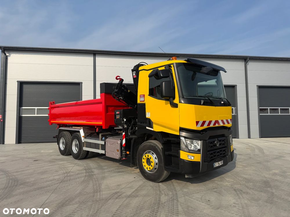 Renault GAMA C380 WYWROTKA 6x4 HDS HIAB 158 B-2+ PILOT HYDROBURTA ROK 2018 - 2