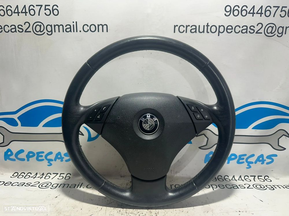 .Volante Original Multifunções Comandos Airbag BMW Serie 5 E60 Sedan E61 Touring 6078884 2004 - 2010 - 2