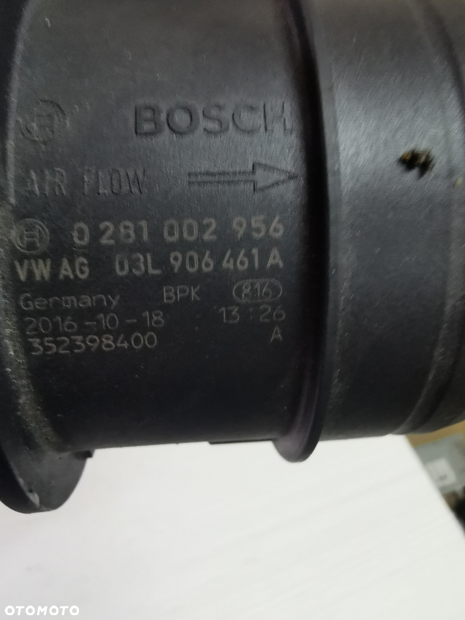 Vw Audi Skoda przepływomierz 0281002956 03L906461A - 3