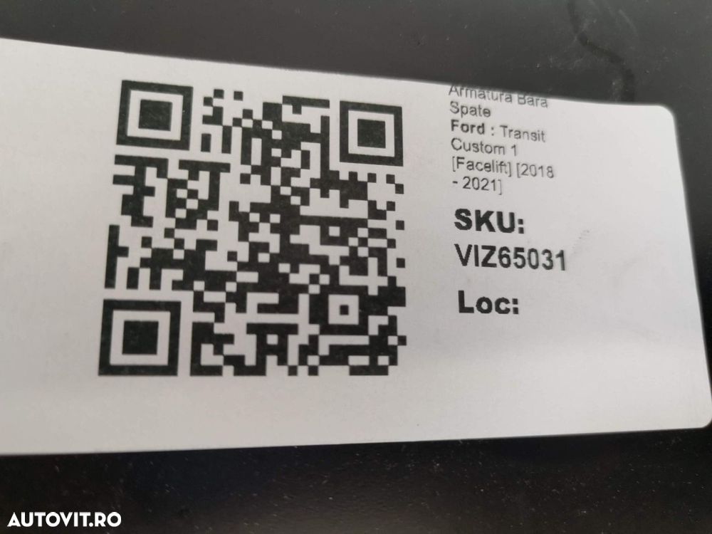 Armatura Bara Spate Ford  Transit Custom 1 [Facelift] 2018 2019 2020 2 - 8