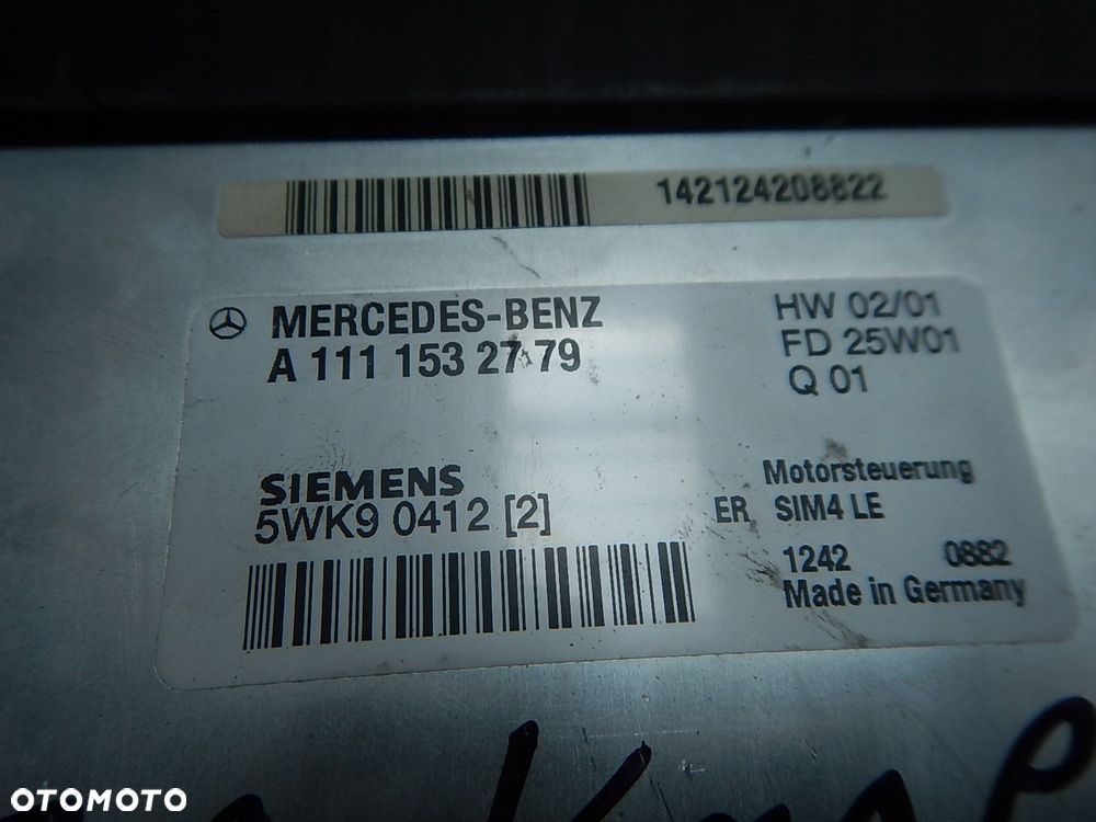 STEROWNIK KOMPUTER MERCEDES CLK W208 A1111532779 - 4