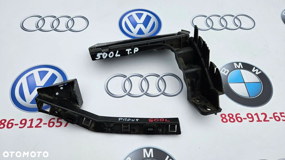 Fiat 500L Komplet ślizgów zderzaka tylnego na prawą stronę Ślizgi tył prawy Ślizg Mocowanie 51886091 51891338 - 1
