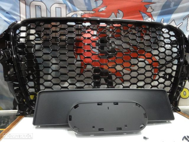 Grelha frontal audi a3 8V 12-16 HATCHBACK / LIMOUSINE / CABRIO, RS3 LOOK preto brilhante - 4