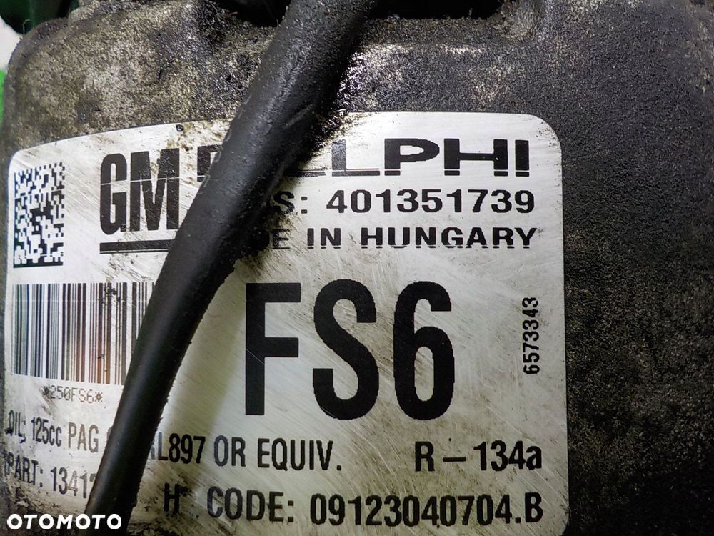 OPEL ASTRA J IV 1.4 SPRĘŻARKA KLIMATYZACJI 401351739 FS6 - 4
