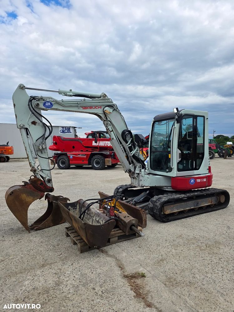 Takeuchi Tb153fr miniexcavator compact cu picon - 1