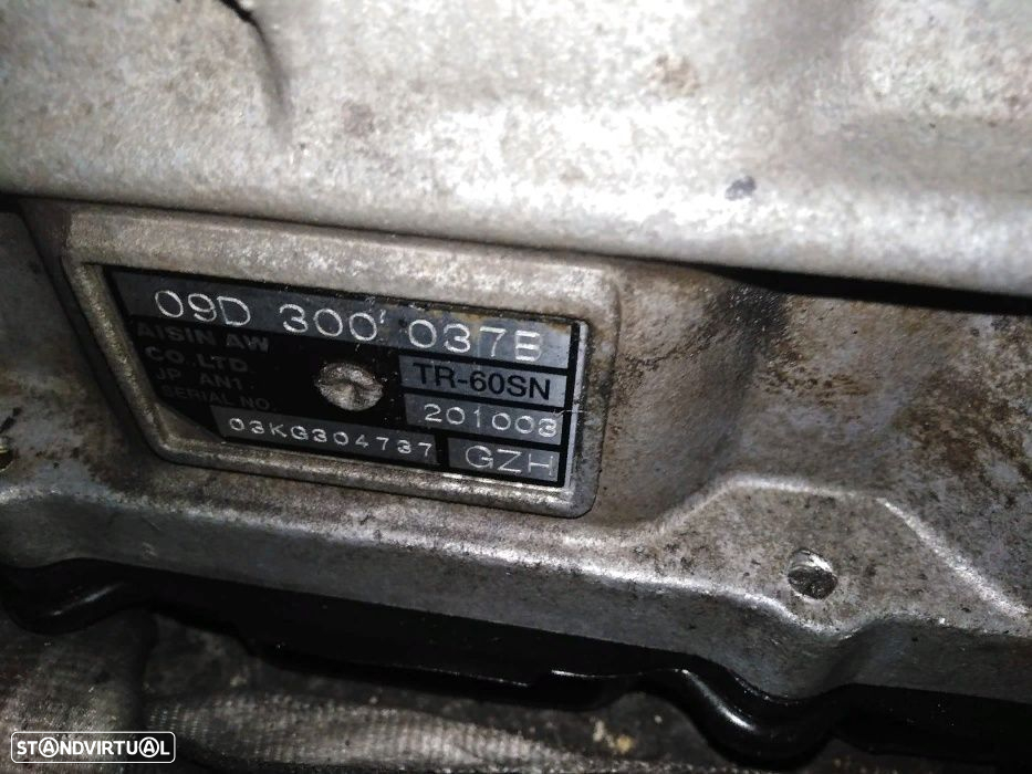 Caixa de Velocidades Auto Vw Touareg 2.5TDI 175cv Ref.: 09D300037B - 3