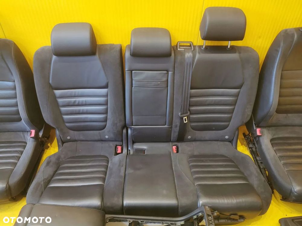VW Touareg II 7P FOTELE FOTEL KANAPA BOCZKI TUNEK GRZANE CZARNE 12r. - 14