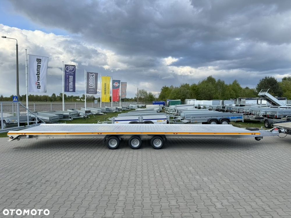 Gromex laweta aluminiowa | 850x210cm | DMC 3500kg | platforma na 2 auta | 3 osie AL-KO | OŚWIETLENIE LED - 3