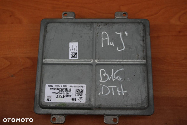 STEROWNIK KOMPUTER SILNIKA OPEL INSIGNIA ASTRA J K ZAFIRA C MERIVA B MOKKA 1.6 CDTI B16DTH 55484727 395357783