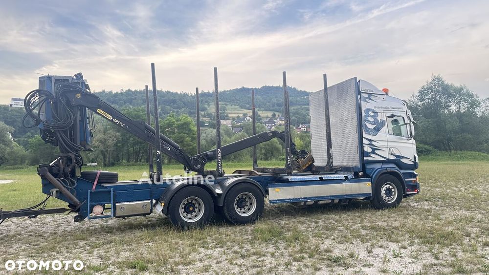 Scania R730 V8 6x4 + Przyczepa GLOGGER DO DRWNA - 10