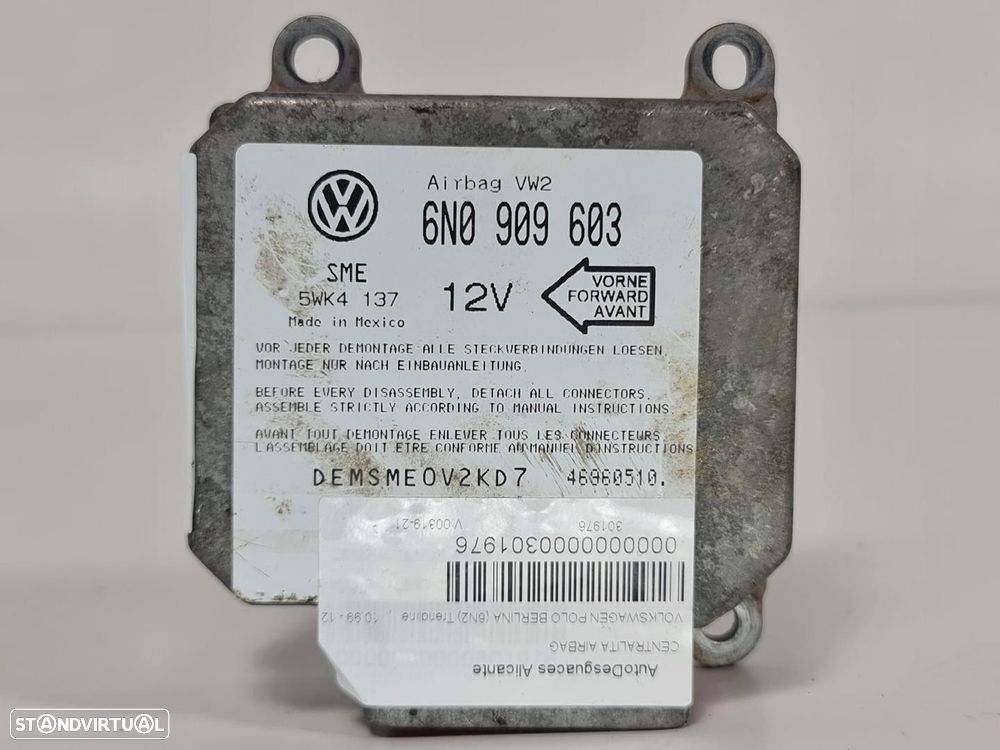 CENTRALINA AIRBAG VOLKSWAGEN POLO 1999 - 4