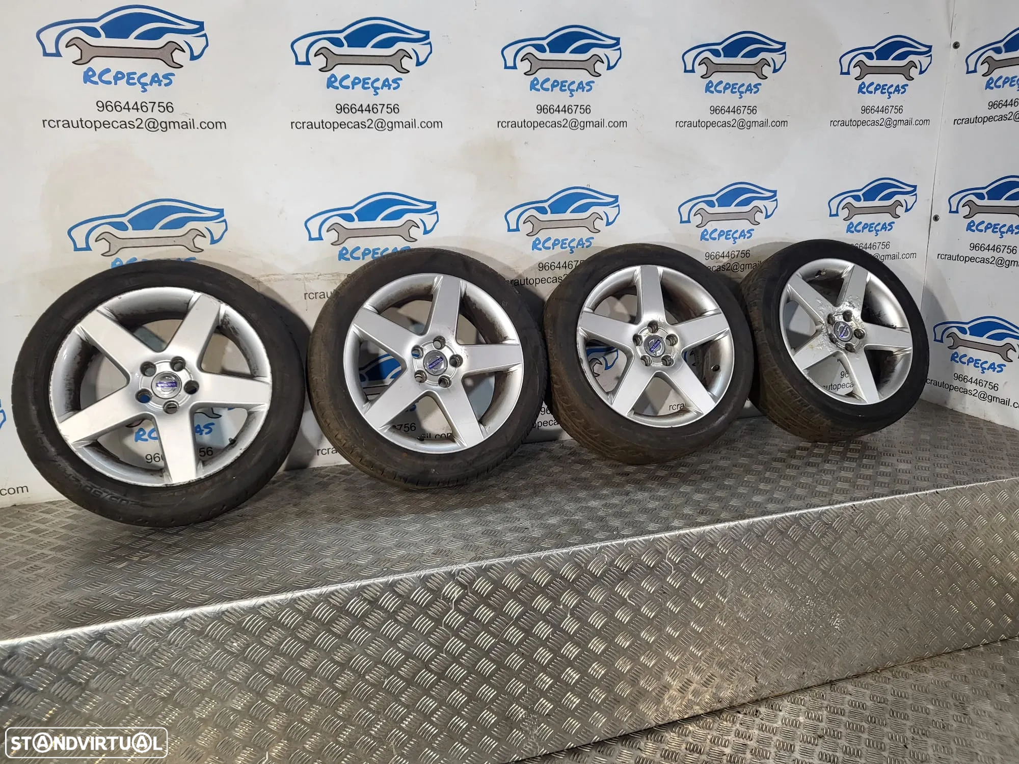 .Conjunto Jantes 17 Originais Volvo V70 7J ET52.5 5x108 30671415 - 4