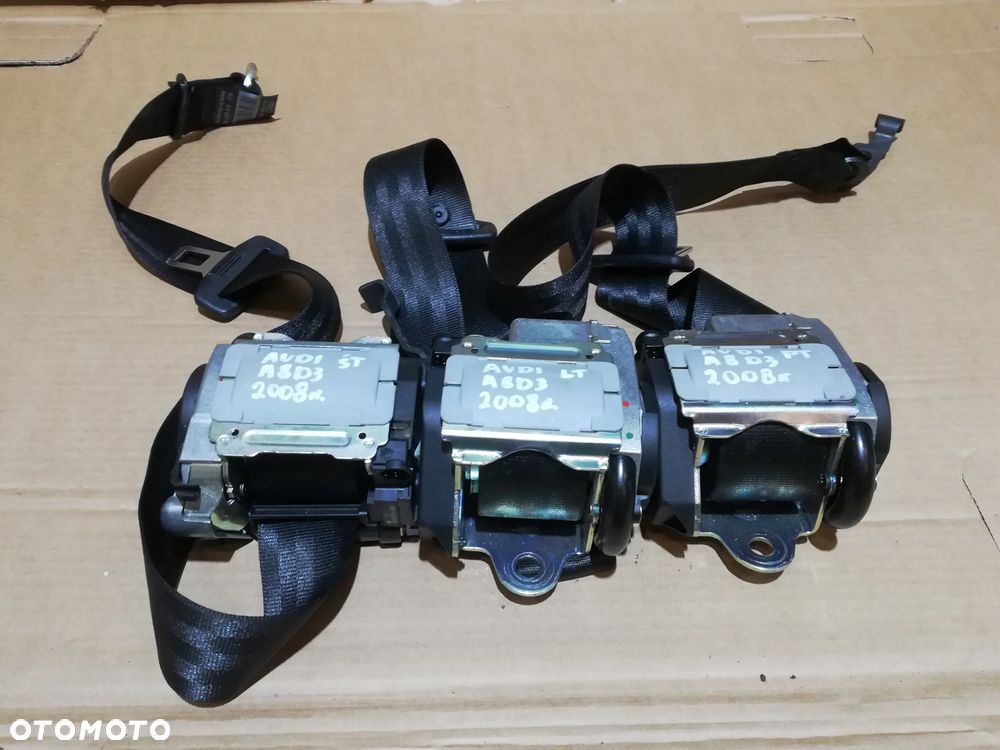 Tył pasy bezpieczeństwa Audi A8 S8 D3 4E 4E0857806D - 1