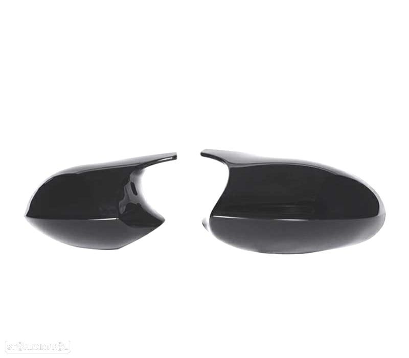 CAPAS DE ESPELHOS RETROVISORES BMW E92 E93 06-10 LOOK M3 PRETO BRILHANTE - 2