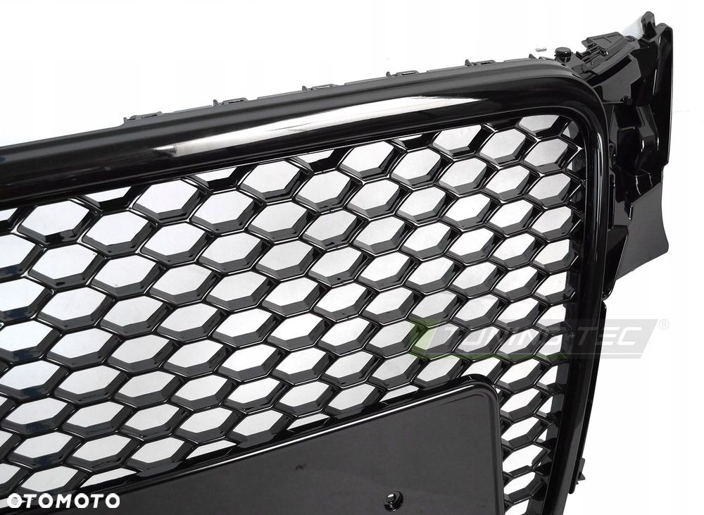 Atrapa Grill Kratka Tuning Black Glossy Plaster miodu Audi A4 B8 8k 2007-11 - 4