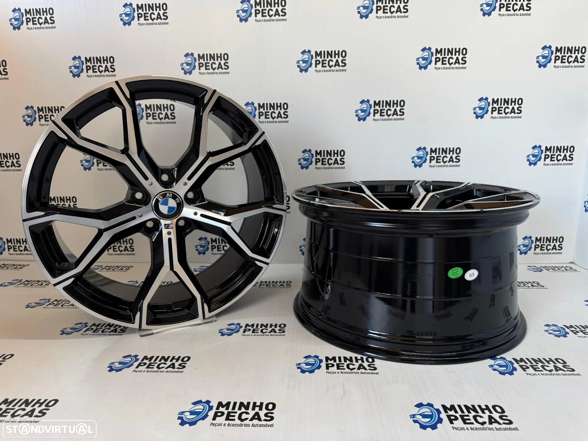 Jantes Look BMW X6 M em 20 (5x120) Preto e Polido - 4