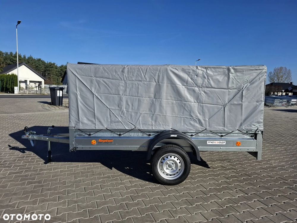 Neptun DOSTAWA Przyczepka 263x129x110cm N7-263 ptw PROMOCJA! Lekka przyczepa jednoosiowa ze stelażem i plandeką GN114 - 36