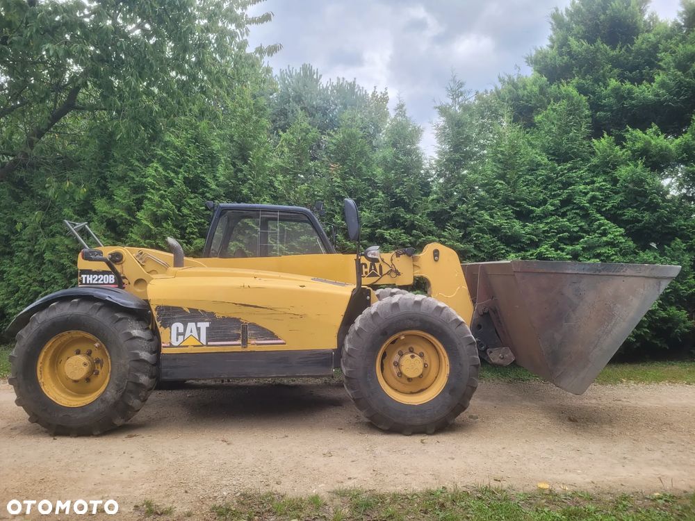 Caterpillar TH220B CAT TH 220 B ładowarka teleskopowa łycha widły mniejsza od TH330 - 1
