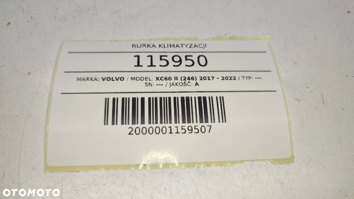 RURKA PRZEWÓD KLIMATYZACJI VOLVO XC60 II XC90 V60 S90 32260834 - 7