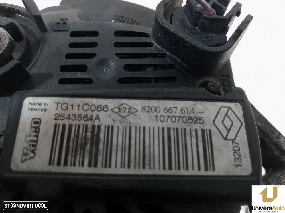 ALTERNADOR RENAULT MEGANE II 2007 -8200667614 - 1