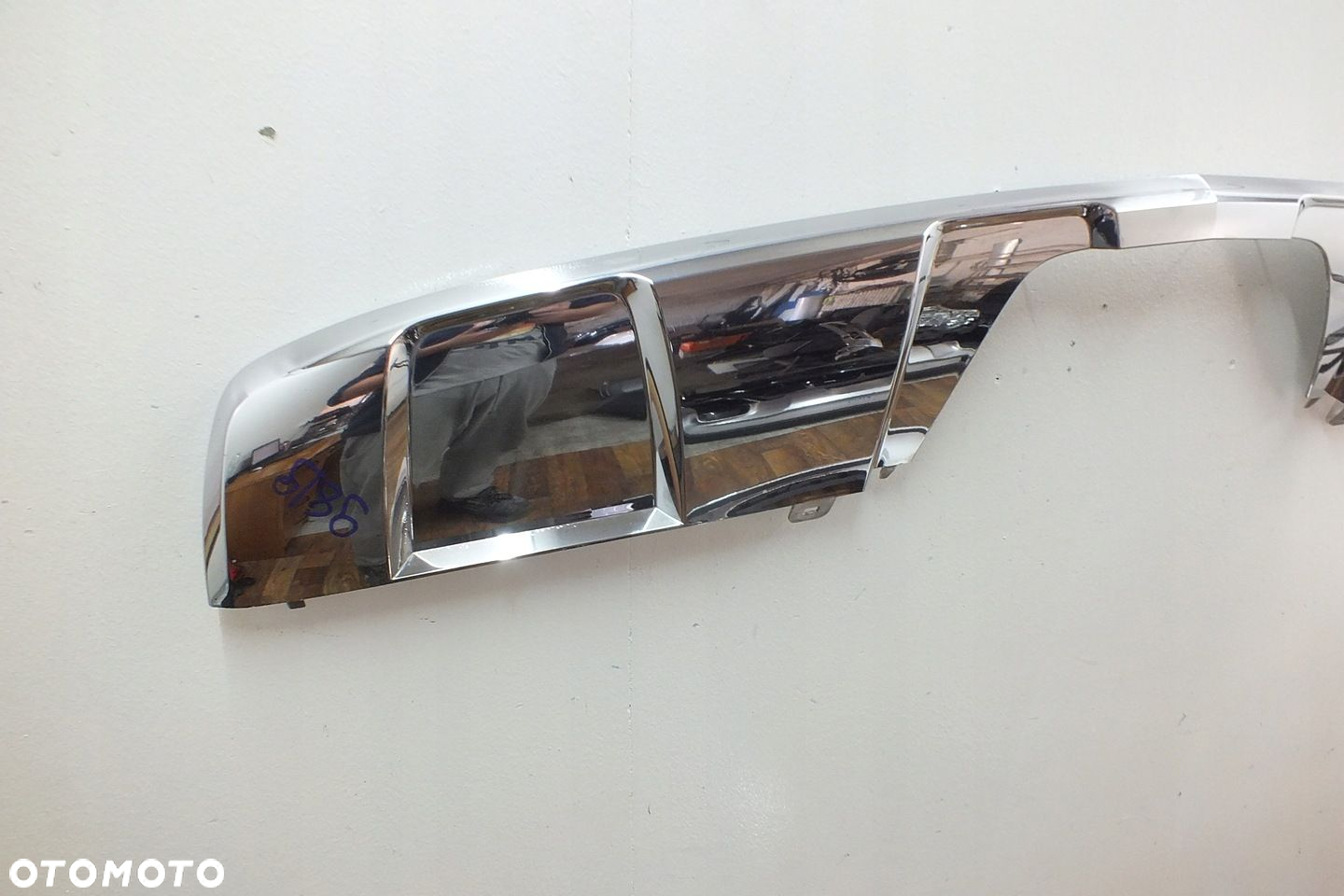MERCEDES ML W166 11- DOKŁADKA DYFUZOR CHROM ZDERZAKA - 4