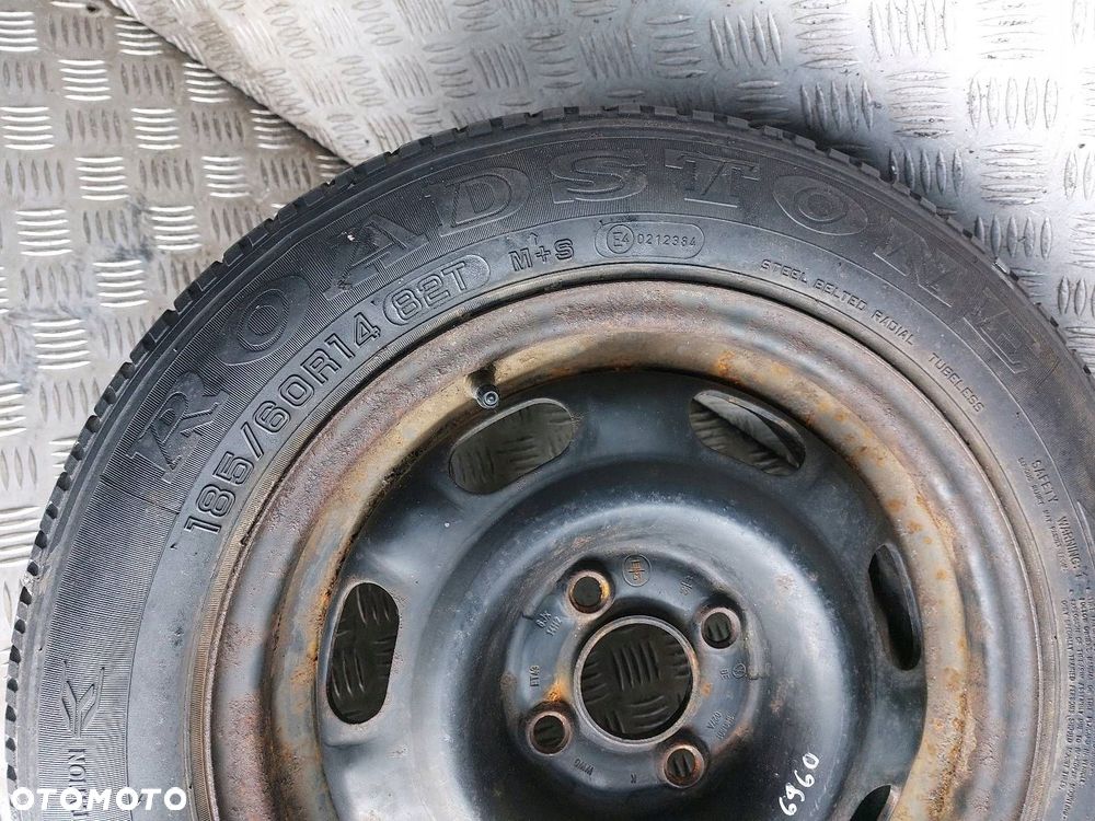 KOŁO ZAPASOWE ZAPAS 4x100 6Jx14  FI57,1 185/60R14 1H0601027A VW GOLF - 5
