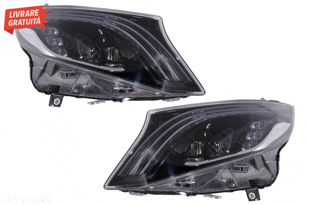 Faruri Full LED Mercedes V-Class W447 (2016-2020) Negru - 1