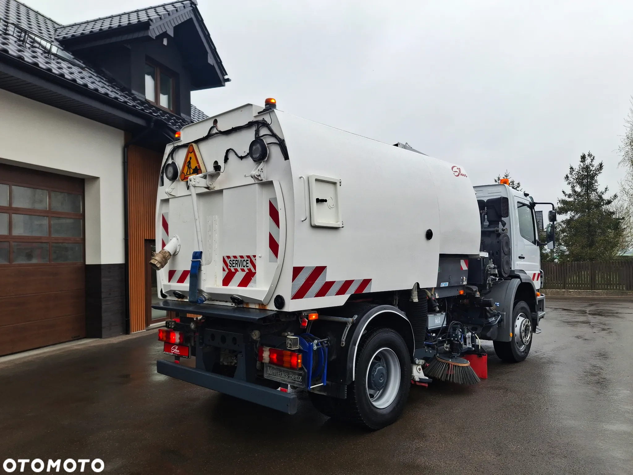 Mercedes-Benz Axor 1829 Zamiatarka Johnston 2 Silniki Szczotki L/R Karcher Listwa Ciśnieniowa - 4