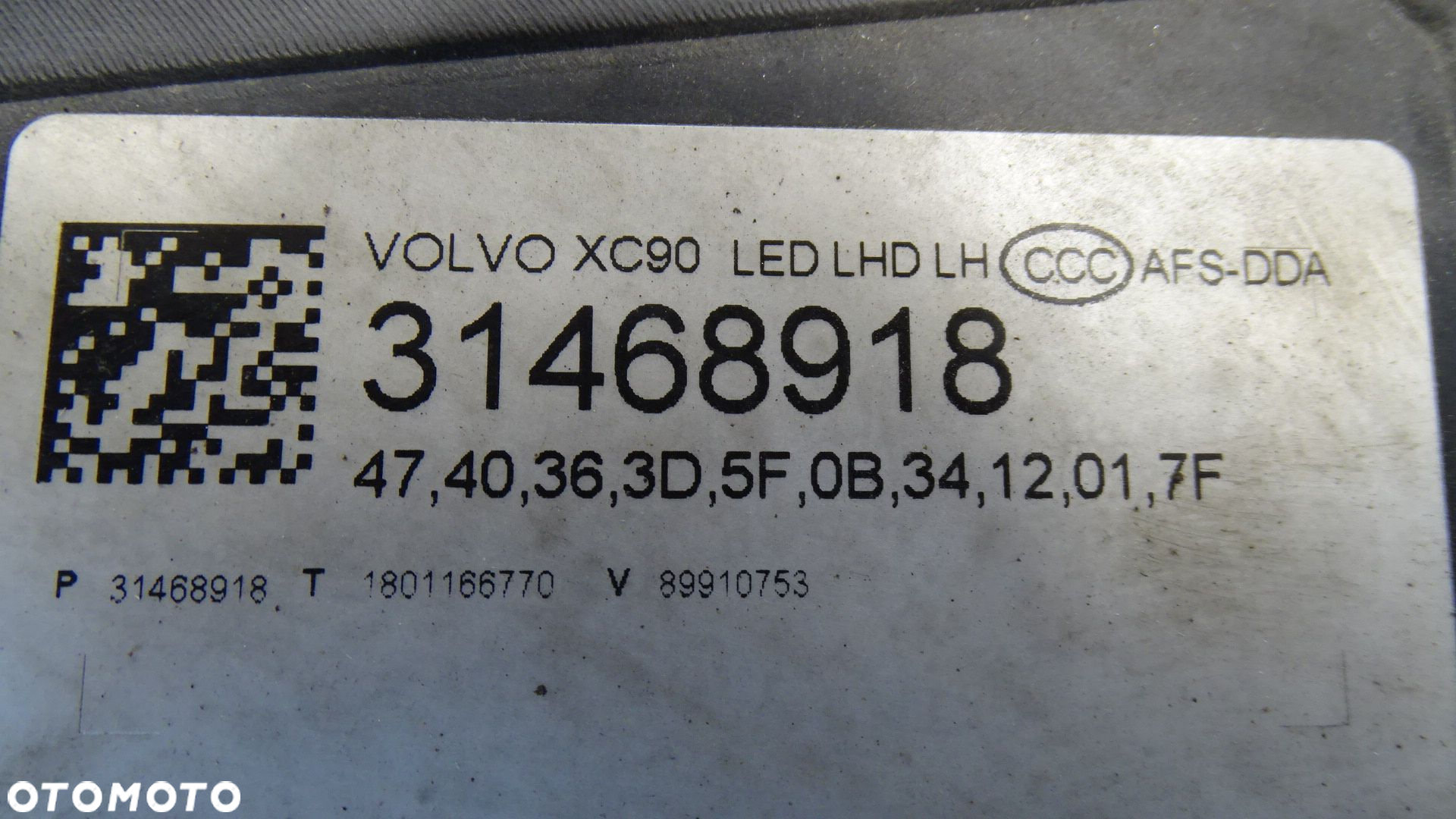 LAMPA LEWA PRZEDNIA FULL LED VOLVO XC90 II - 4