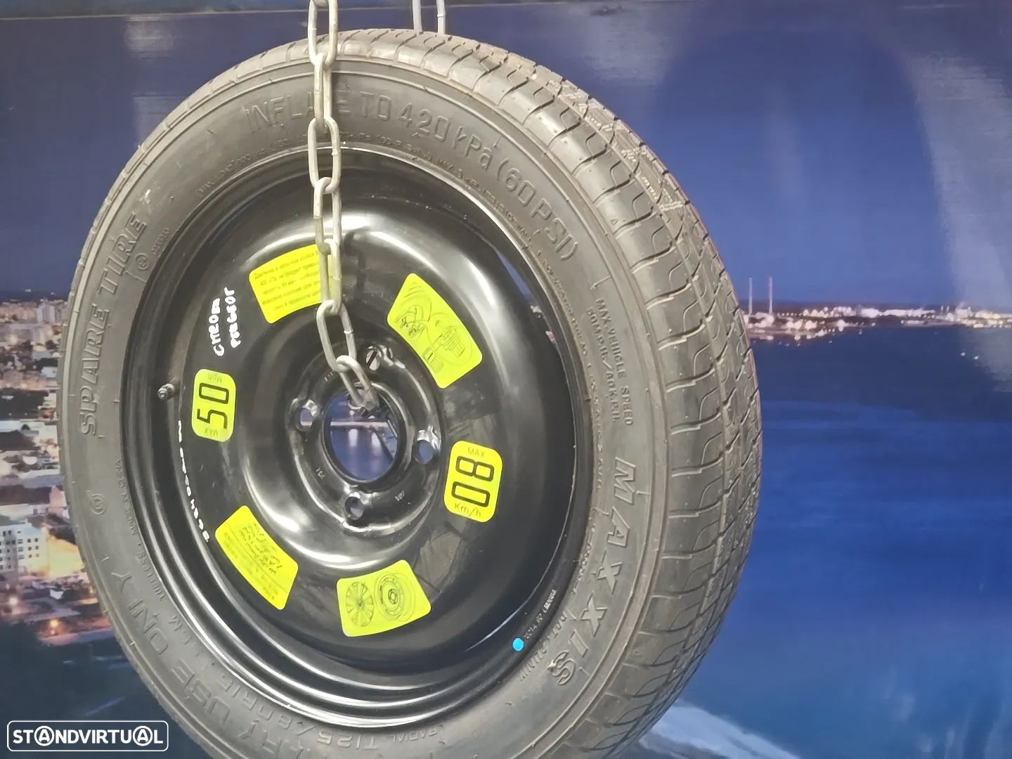 Jante Roda Suplente originais para citroen ds3  2012+ R15 125/80/R15 - 1