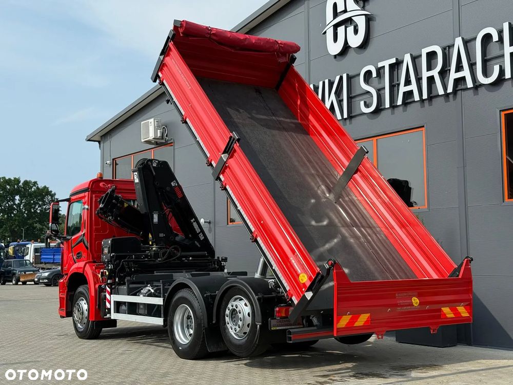 Mercedes-Benz AROCS 2532 // E6 // wywrotka 3-Stronna + HIAB HIDUO 158 B-2 // 6x2 6x4 HDS żuraw kran crane kiper kipper // Actros Antos - 13