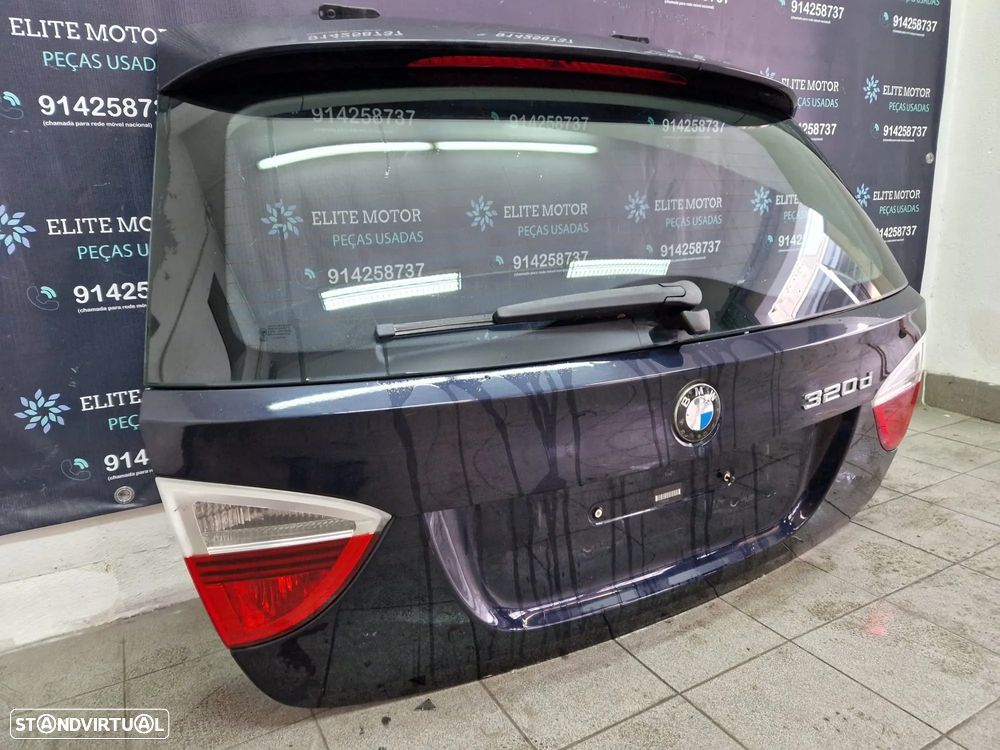 Tampa da mala usada BMW SERIE 3 E91 320D PRE LCI CARRINHA ENVIO GRATUITO - 1