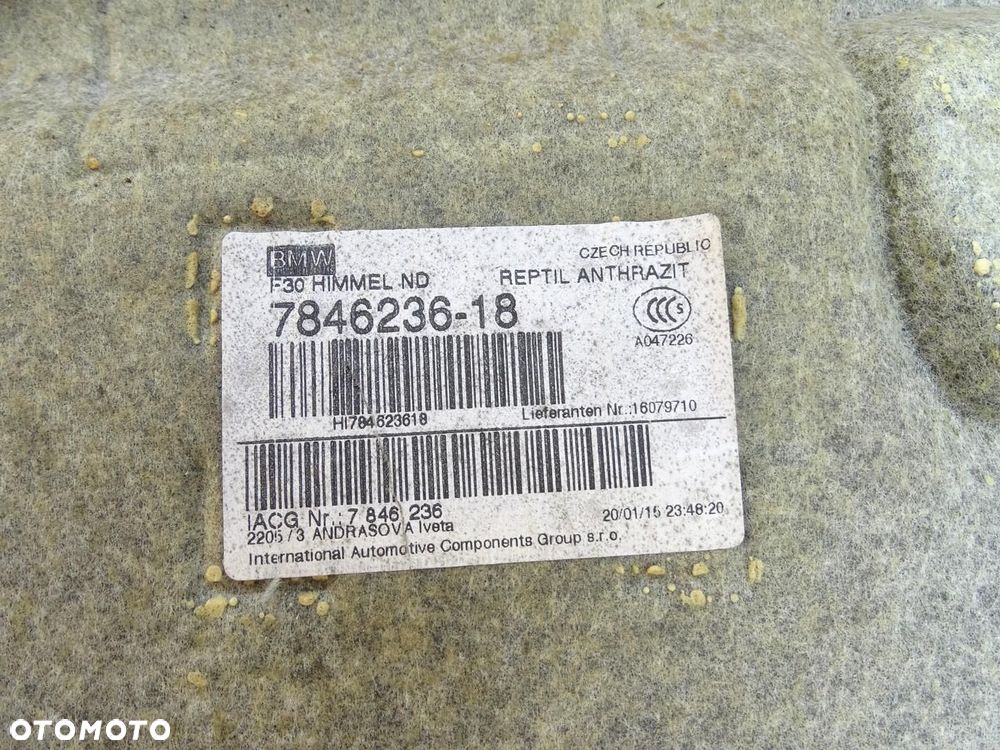 PODSUFITKA KOMPLETNA + OSPRZĘT CZARNA M-PAKIET 7846236 BMW F30 - 15
