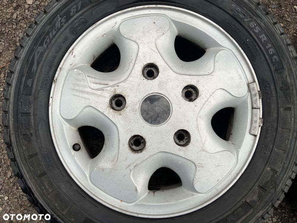 FORD TRANSIT MK6 FELGI ALUMINIOWE R16 KOŁA ALUFELGI 16" 5.5J ET56 5x160 1C15-FA + 2 OPONY CAŁOROCZNE 195/65R16C 2020r - 2