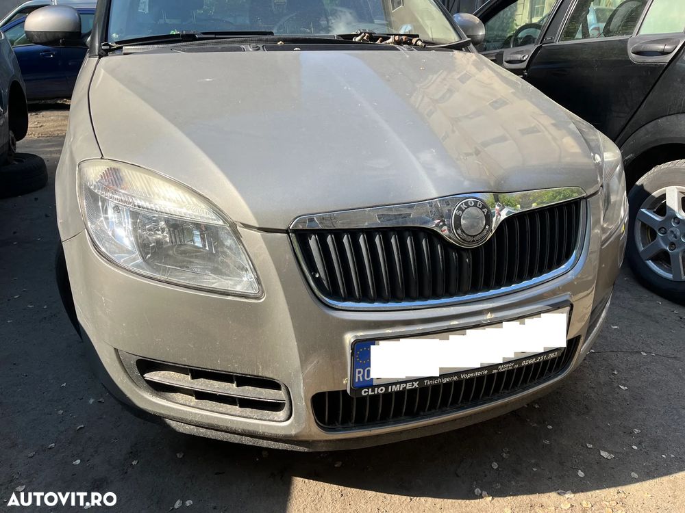 Bara fata completa Skoda Fabia 2 non facelift auriu bej 2008 - 1