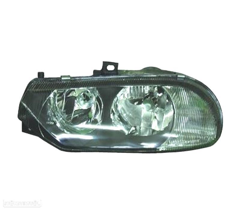 FAROL OPTICA ESQUERDA PARA ALFA ROMEO 156 97-03 FUNDO PRETO - 1